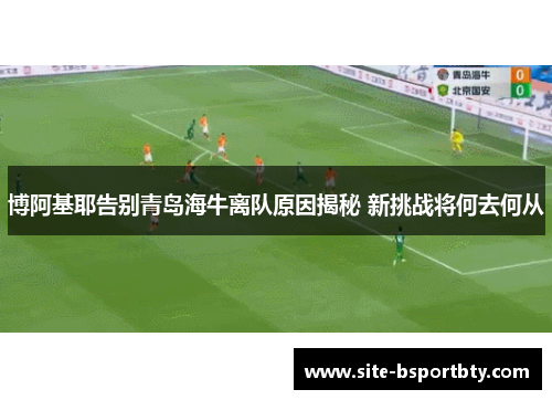 博阿基耶告别青岛海牛离队原因揭秘 新挑战将何去何从